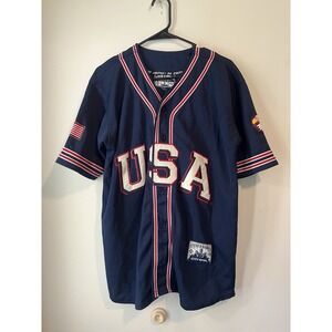 steve and barrys City Wide USA Blue Jersey eagle Size Medium American‎ Flag